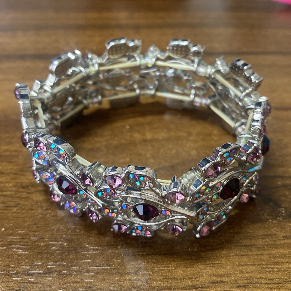 Vintage Danbury Mint Cherry Blossom Bracelet - Picture 4 of 4